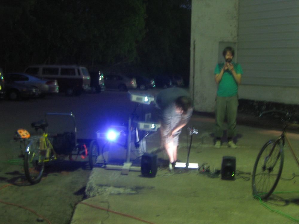 Andrea Steudel's Mobile Shadow Projection Theater on the Thorp building. http://tylerstefanich.com/clients/northernlights/programs/aov/steudel/