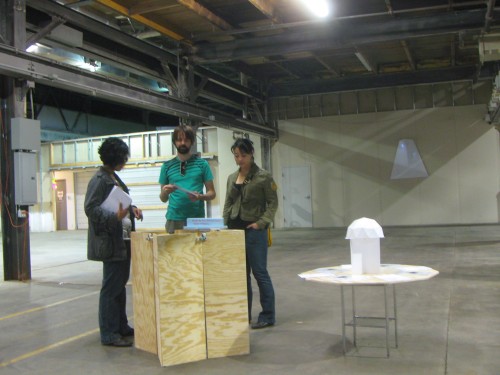 Mark Fox, prototype for interactive sound sculpture, The Weather Vein Project. http://northern.lights.mn/programs/aov/aniccha-arts/