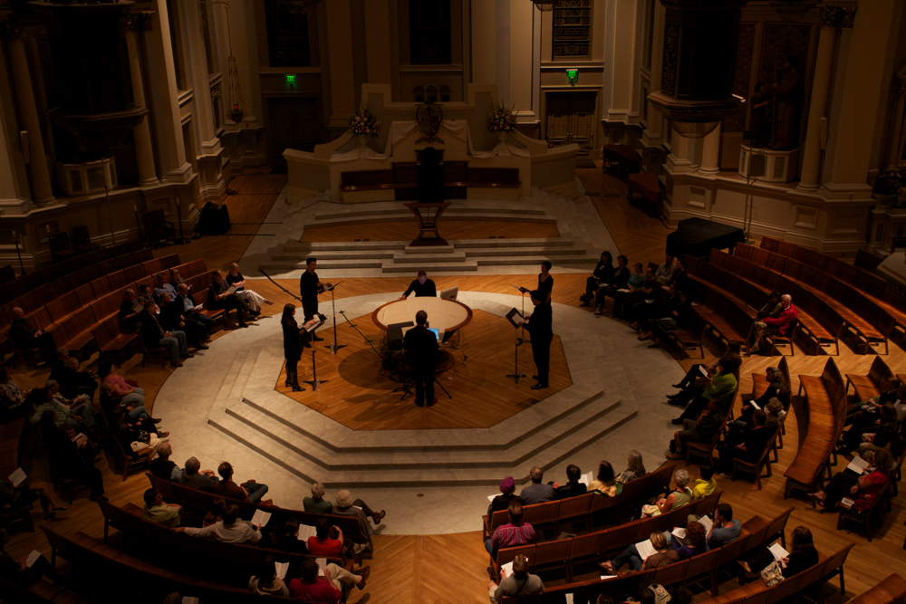 01SJ Biennial, St. Joseph's Cathedral, San Jose. Photo Everett Taasevigen