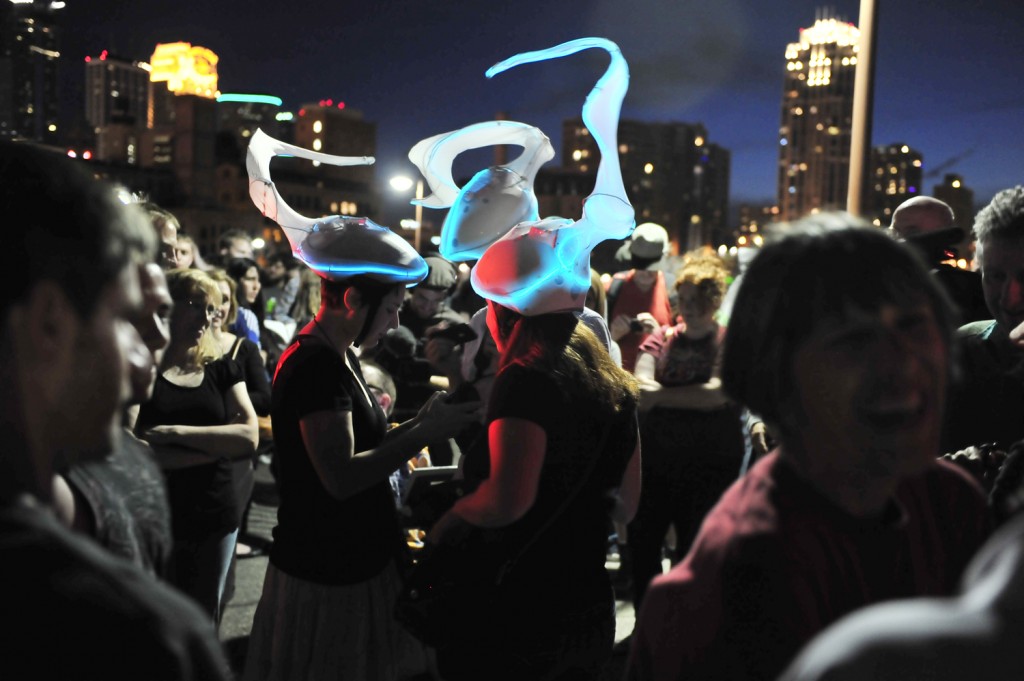 On Stone Arch Bridge. Photo Patrick Kelley courtesy Northern Lights.mn