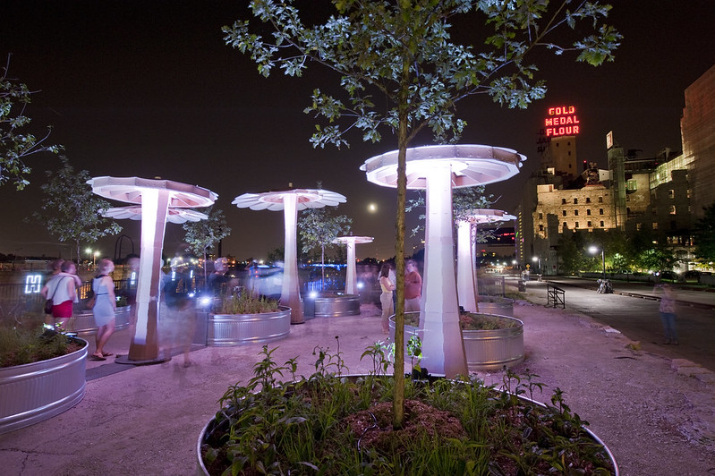 Wil Natzel, Night Blooms, Northern Spark 2012. Photo: Patrick Kelley.