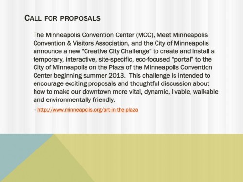 Call for Proposals