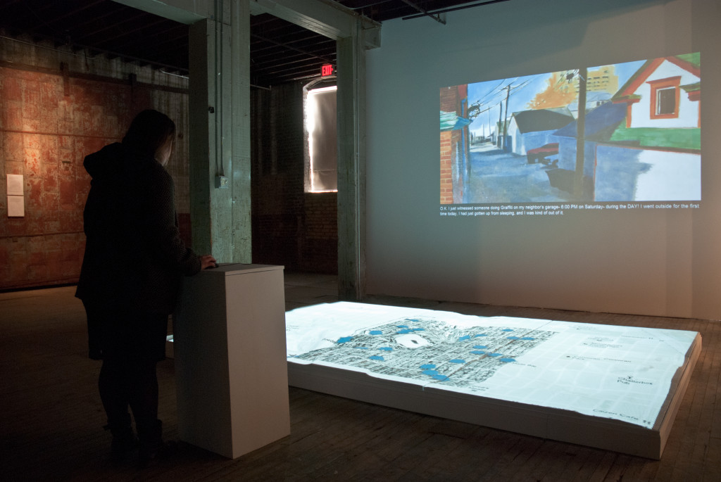 Installation view: The Soap Factory. Photo credit: Sarah Nienaber.
